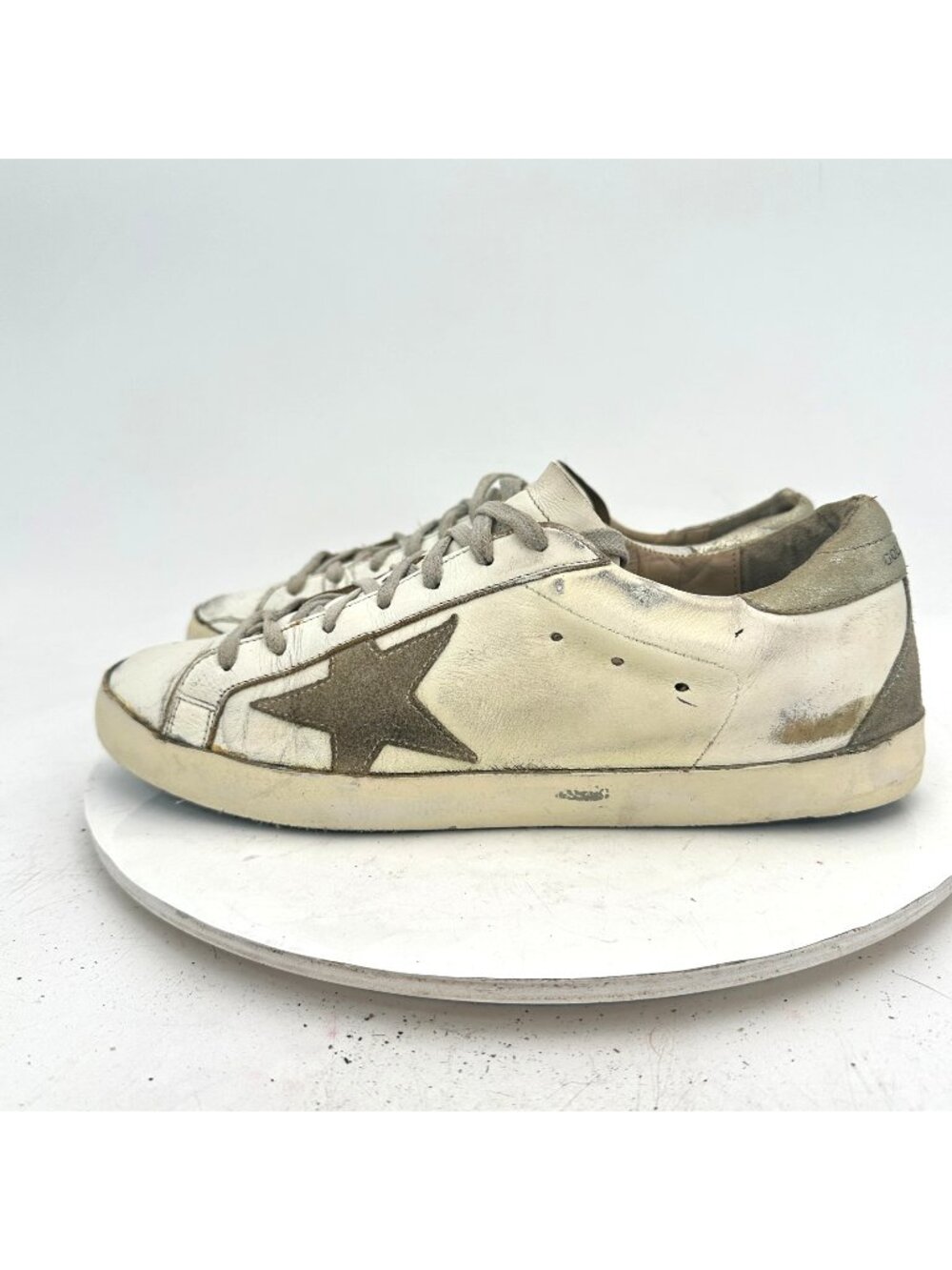 Golden Goose Francy Women Size EU 41 US 11 White Star Suede Leather Shoes